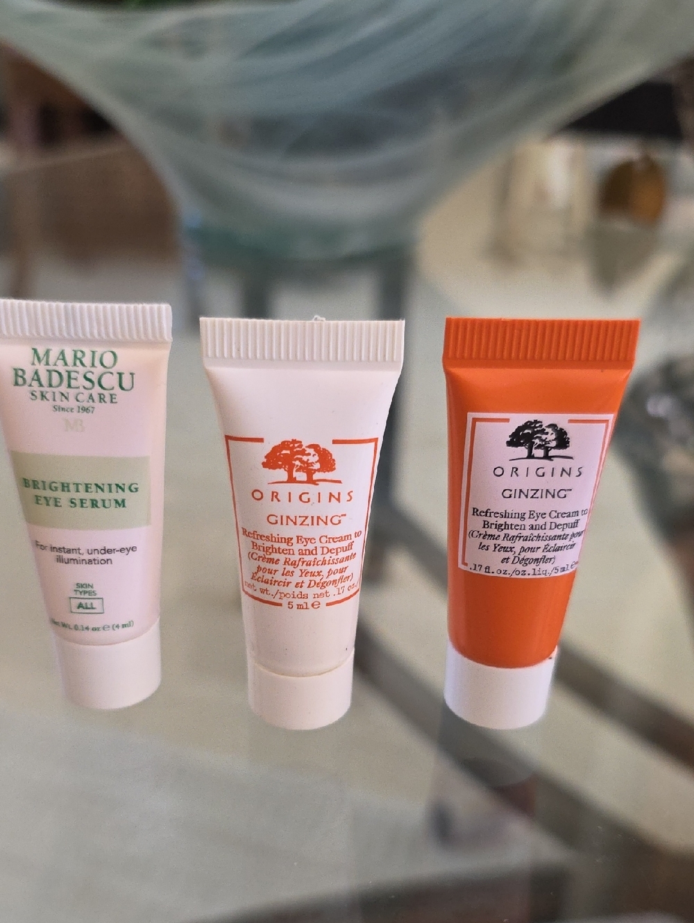 Origins GinZing + Origins Brightening Eye Cream Duo with Mario Badescu Serum 5ml